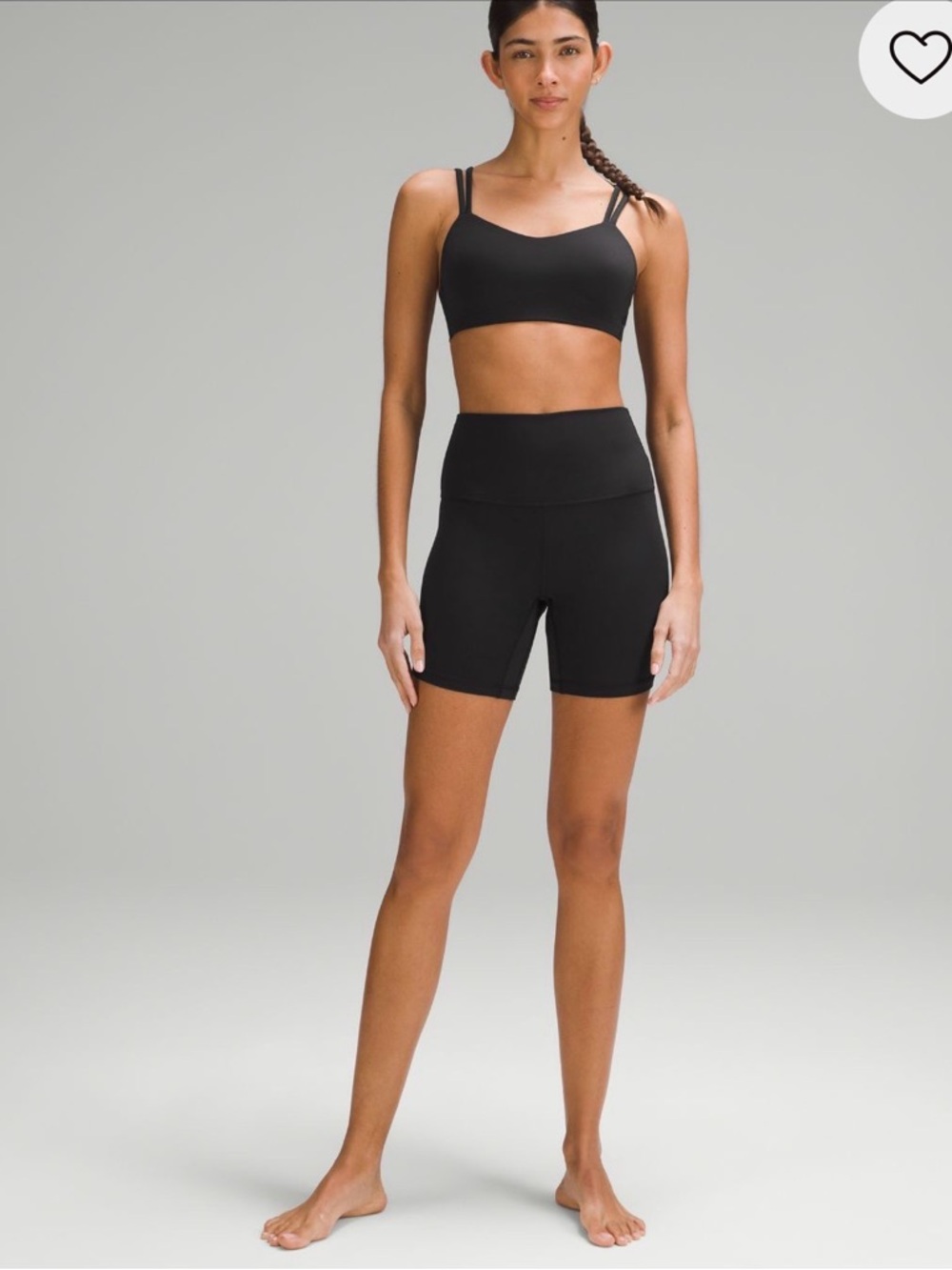 NWOT Lululemon athletica Black High-Rise Bike Shorts